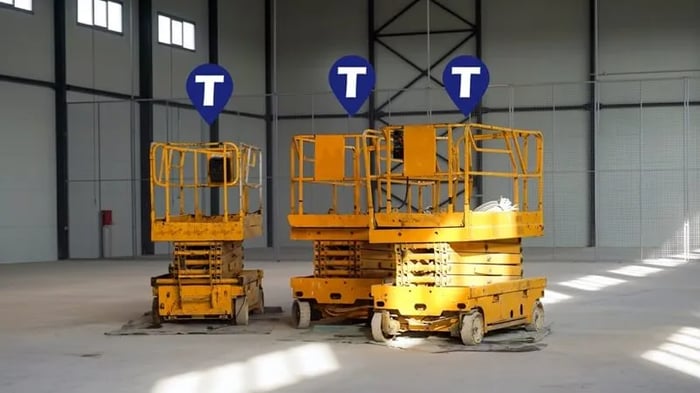 Man lifts being tracked by Trackem GPS tracking