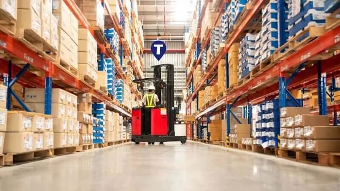 GPS tracking for forklifts in a warehouse