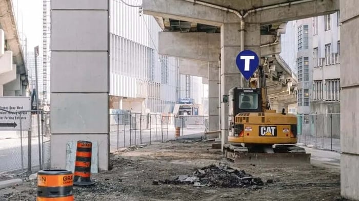Excavator being tracked by Trackem GPS tracking