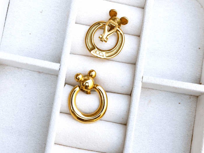 Clip-On Leader of the Club Earrings from Spinning Carousel Company
