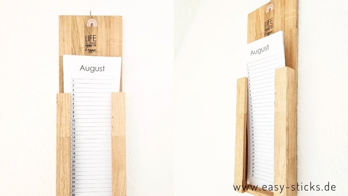 Geburtstagskalender aus Holzklötzchen