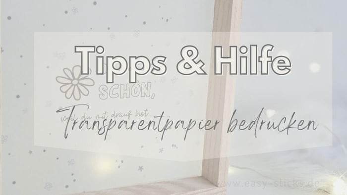 Druckeinstellungen für saubere Ausdrucke auf Transparentpapier