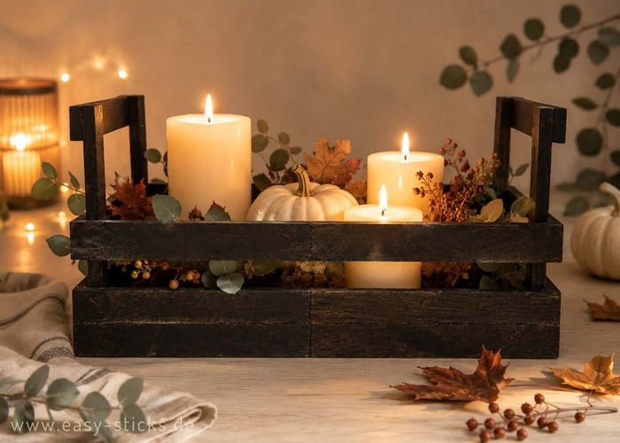 DIY Holzkiste im Herbst