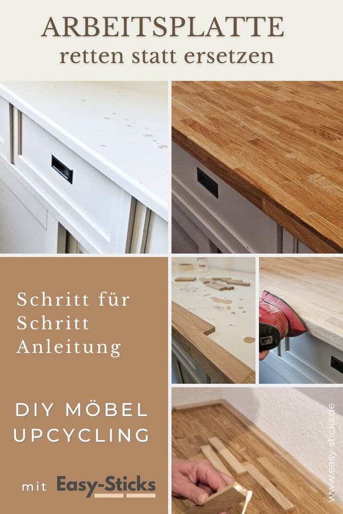 Schritt für Schritt Anleitung - Arbeitsplatte ersetzen mit Easy-Sticks