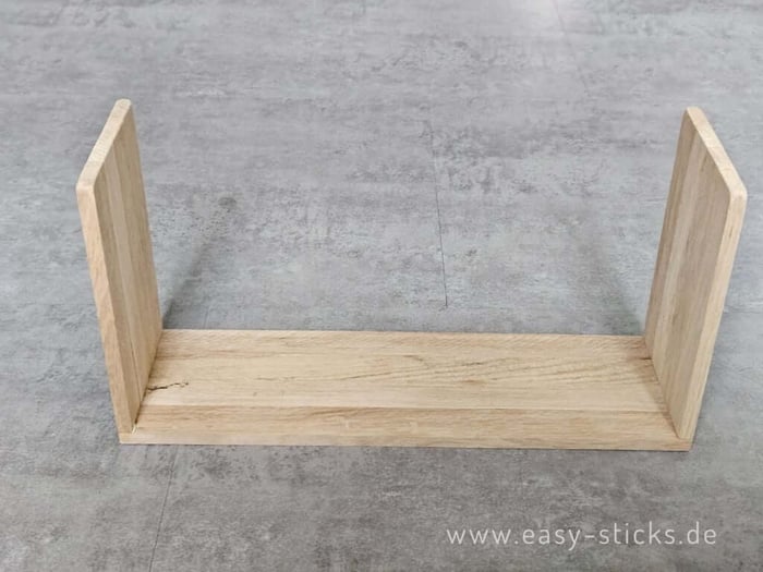 Aufbau des Flaschenhalters aus Easy-Sticks