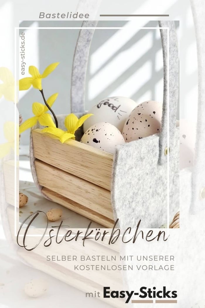 Osterdeko selber basteln mit kostenloser Vorlage