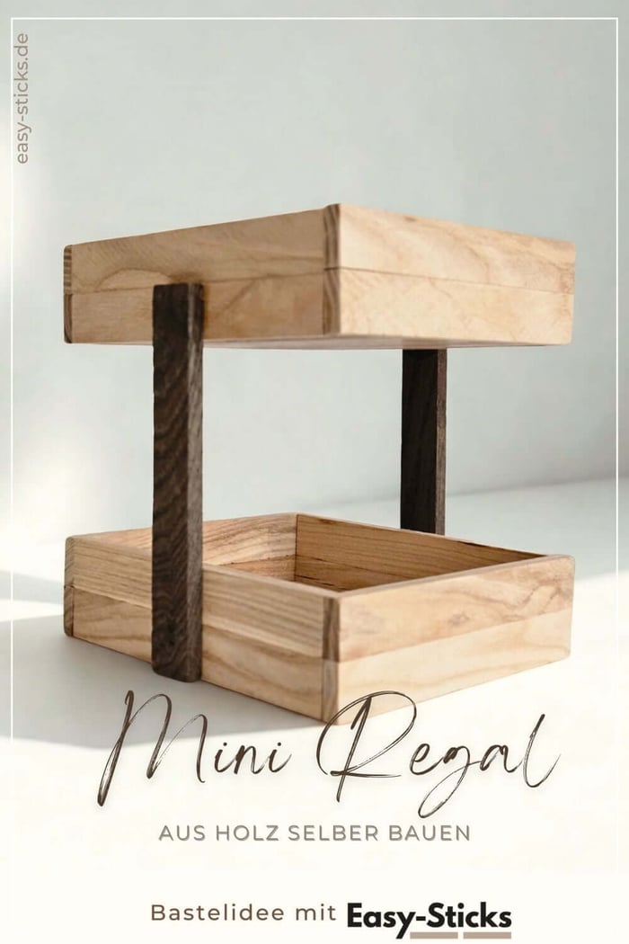 Mini Regal aus Holz selber bauen - Schritt für Schritt Anleitung