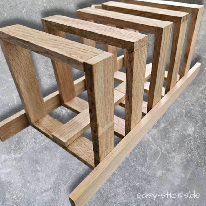 Zusammenbau der Rahmen und Ausrichtung mit weiteren Easy-Sticks