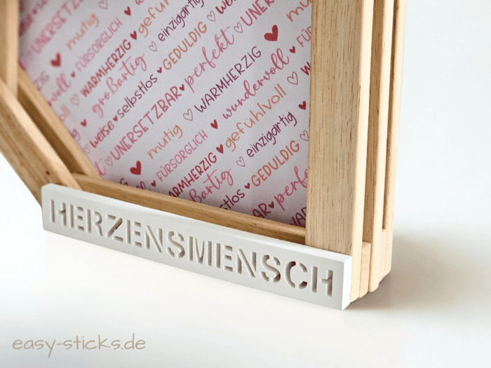Keramik-Stick mit Text