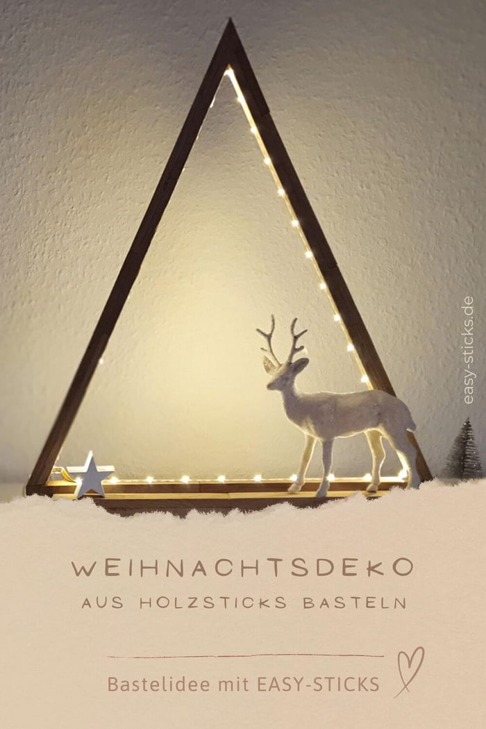 Weihnachtsdeko aus Klötzchen