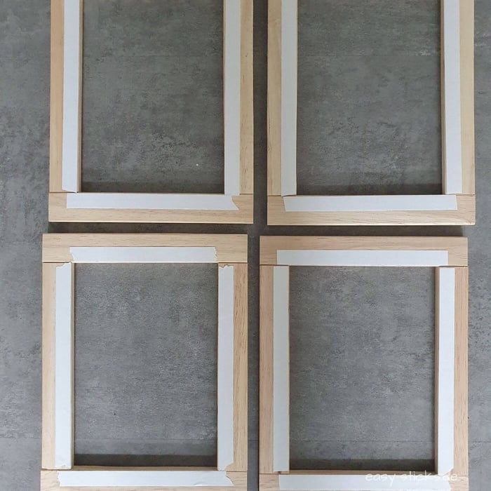 DIY Laterne mit Druckvorlage - Vorbereitung der Fenster