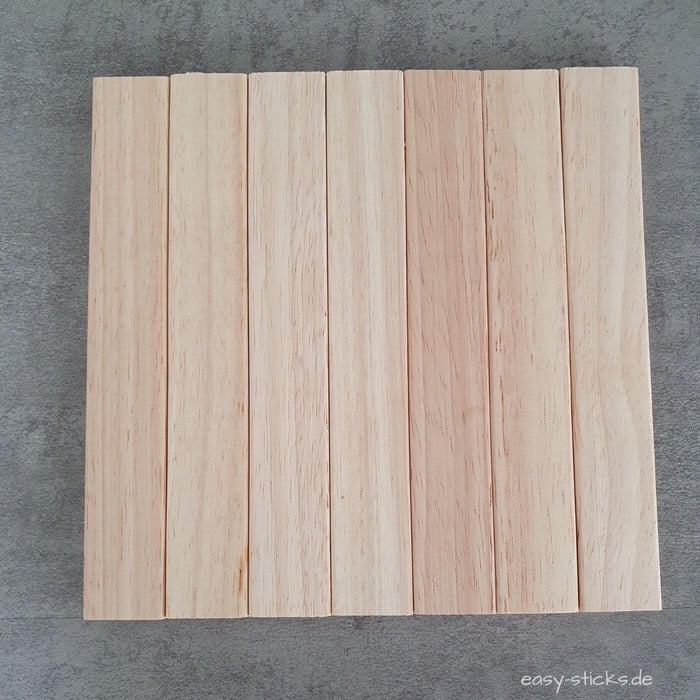 DIY Easy-Sticks Laterne - Schritt 5 - die Bodenplatte