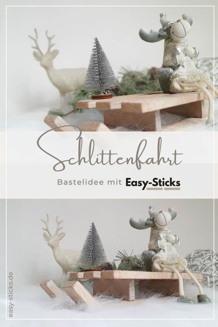Schlitten aus Easy-Sticks basteln - unsere Schritt für Schritt Anleitung