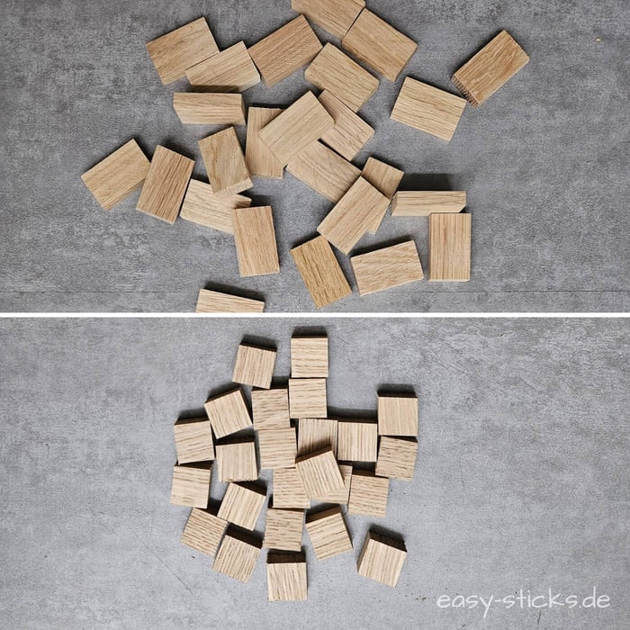 kleine Holzklötzchen