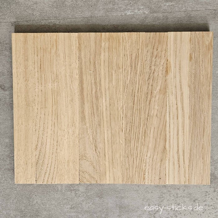 Platte aus Holzklötzchen