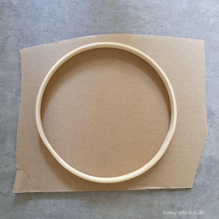 Boden für die Runde Laterne aus Holz basteln