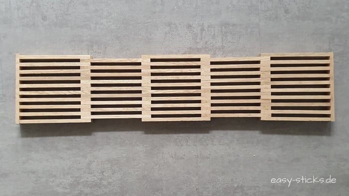 Stabile Bodenplatte aus Easy-Sticks – Basis für den Tannenwald