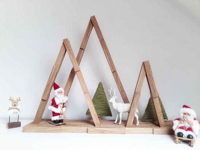 natürlich schlicht skandinavisch - Weihnachtsdeko aus Easy-Sticks