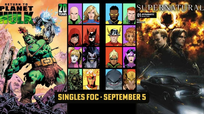 DC K.O., A Lot of Marvel, Supernatural and Other Singles FOC not to miss!