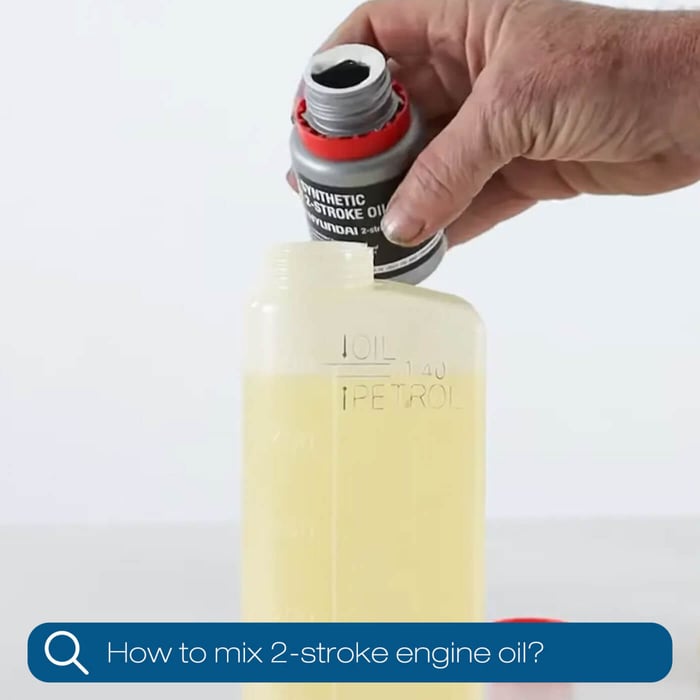 How to Mix 2-Stroke Engine Oil 40:1 Ratio ( A Guide by Hyundai Power Products)