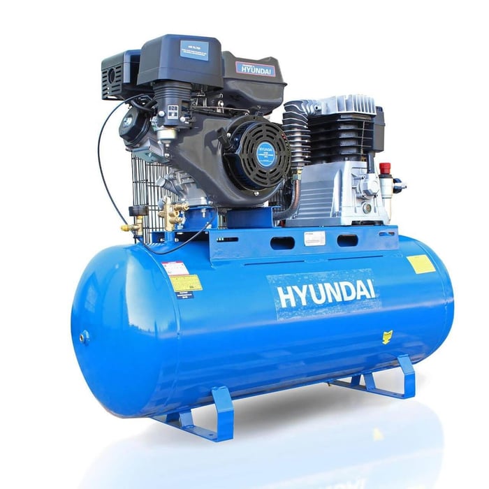 Hyundai 14hp 200L Petrol Belt Driven Air Compressor 29CFM 145psi | HY140200PES