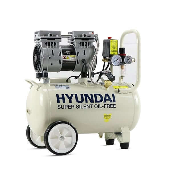 Hyundai 750W 24L Oil Free Low Noise Portable Air Compressor 5.2CFM 118psi Direct Drive | HY7524