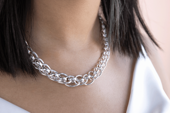 Silver chain necklace Shiels
