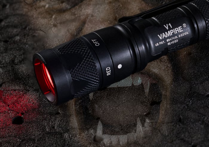 Surefire V1 Vampire KM1-D IR Flashlight White Infrared Dual