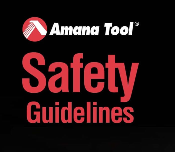 amana tool router bit safety guidelines