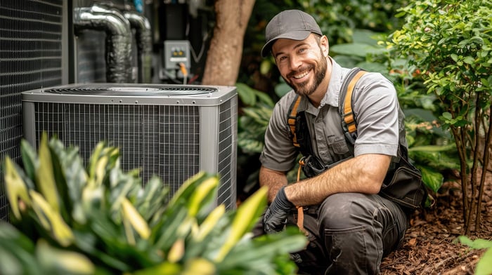 image of air conditioning engineer