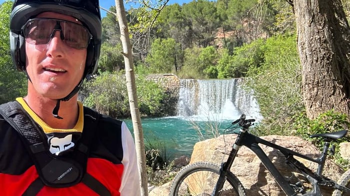 Bike riding in the Guadalhorce Valley, Spain