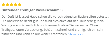 Bewertung Rasierseife von Stephan