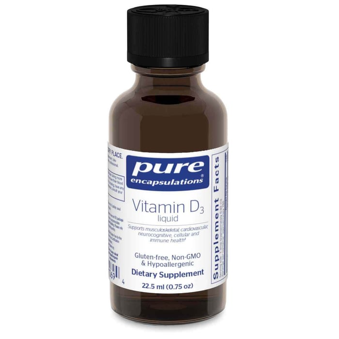 2 Ways to Get Vitamin D in Winter with Vitamin D3 Liquid 22.5 ml 0.75 oz by Pure Encapsulations