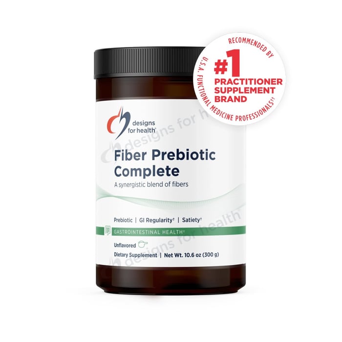 Fiber Prebiotic Complete by Designs for Health: Fiber Supplement for Gut Health & Regularity