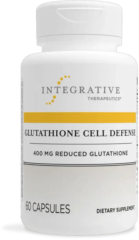 Glutathione Cell Defense Integrative Therapeutics 60-capsule bottle