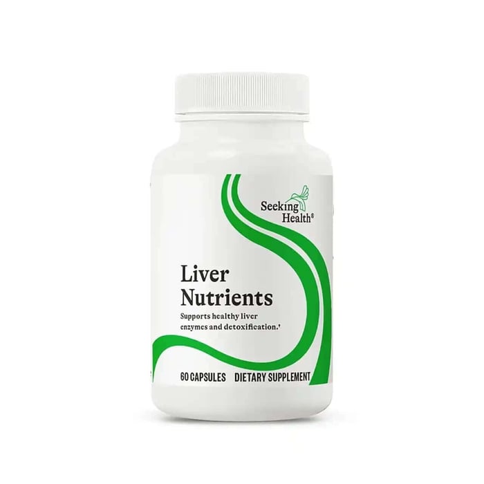Liver Nutrients Seeking Health 60-capsule bottle