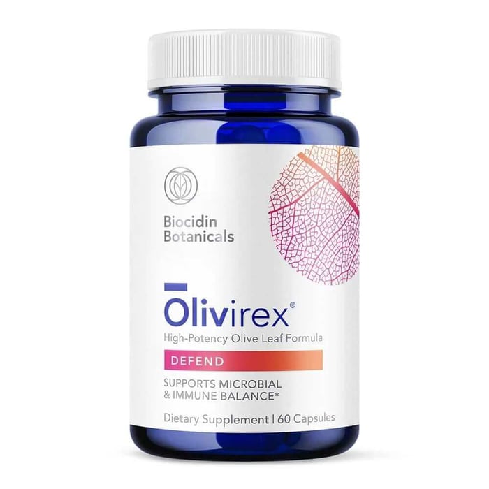 Olivirex Biocidin 60-capsule bottle