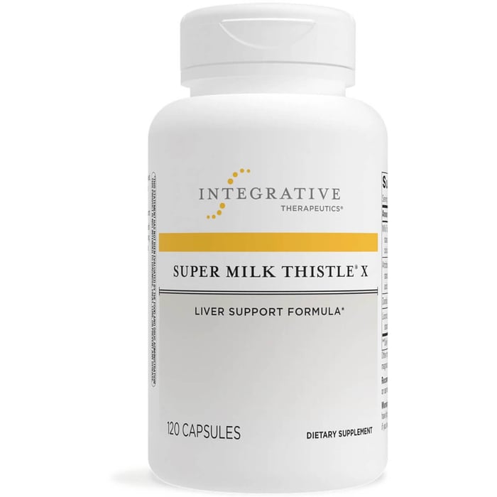 Super Milk Thistle X Integrative Therapeutics 120-capsule bottle