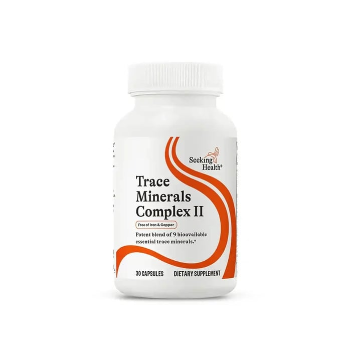 trace minerals complex ii seeking health 30-capsule bottle