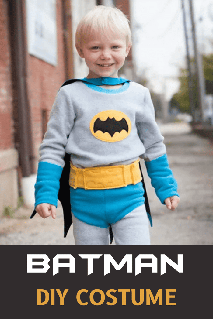 DIY Batman Costume Made From Fleece
