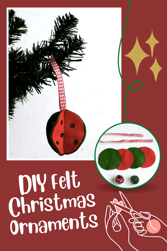 DIY Felt Christmas Ornaments | 3D Ornaments