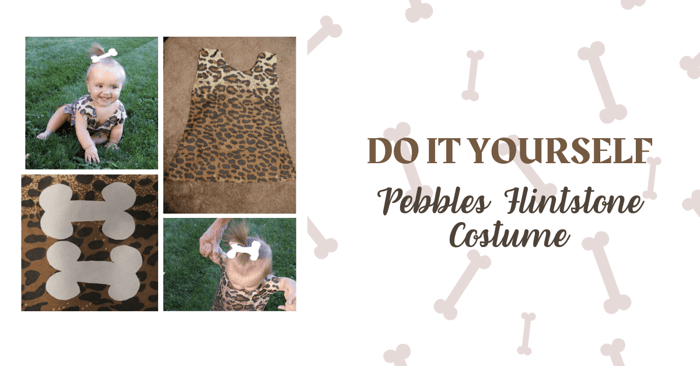 DIY Pebbles Flintstone Costume