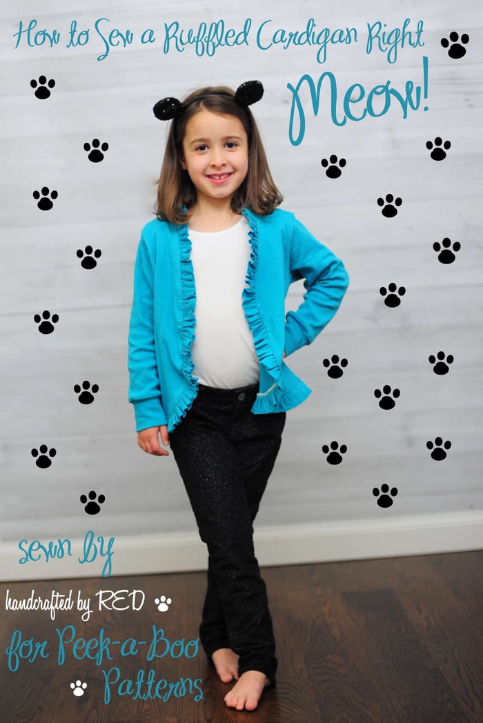 Ruffle Cardigan Tutorial for Kids