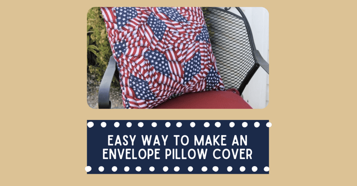 How to Make an Envelope Pillow Cover: 6 Steps