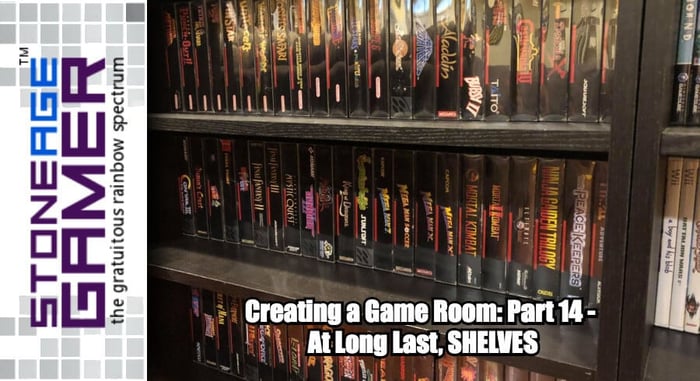 Creating a Game Room: Part 14 - At Long Last, SHELVES