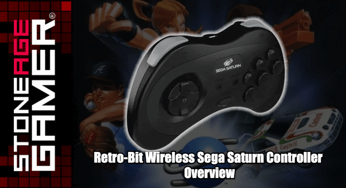 Retro-Bit Wireless Sega Saturn Controller Overview