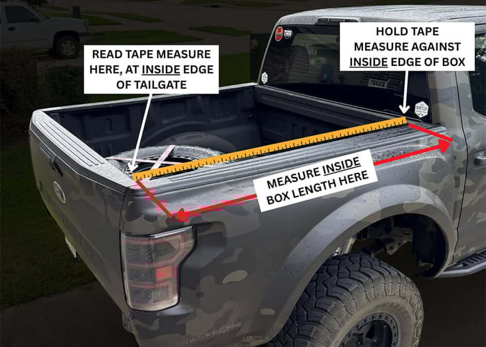 how to measure your truck bed