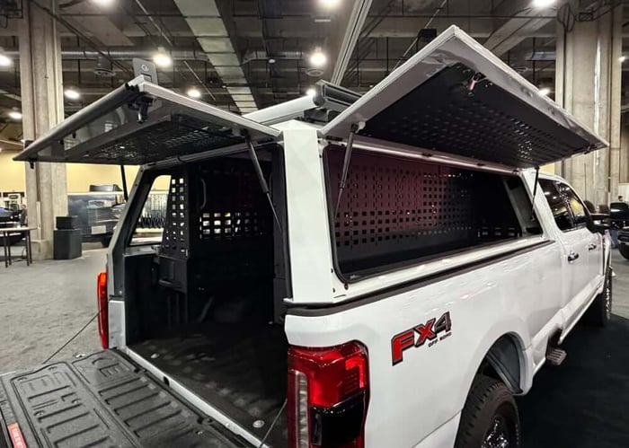 SmartCap EDGE with Full MOLLE Style Bins, Doors Open