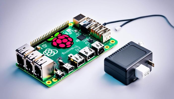Boîtier et alimentation Raspberry Pi 4 modèle B