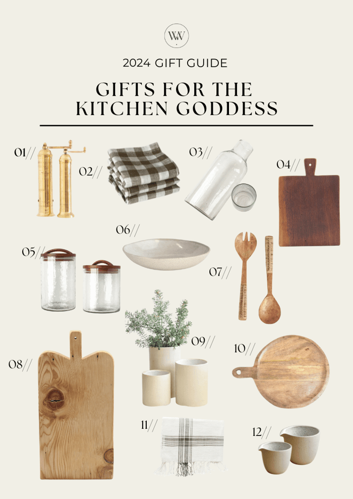 Gift Guide with Gifts for the Kitchen Goddess